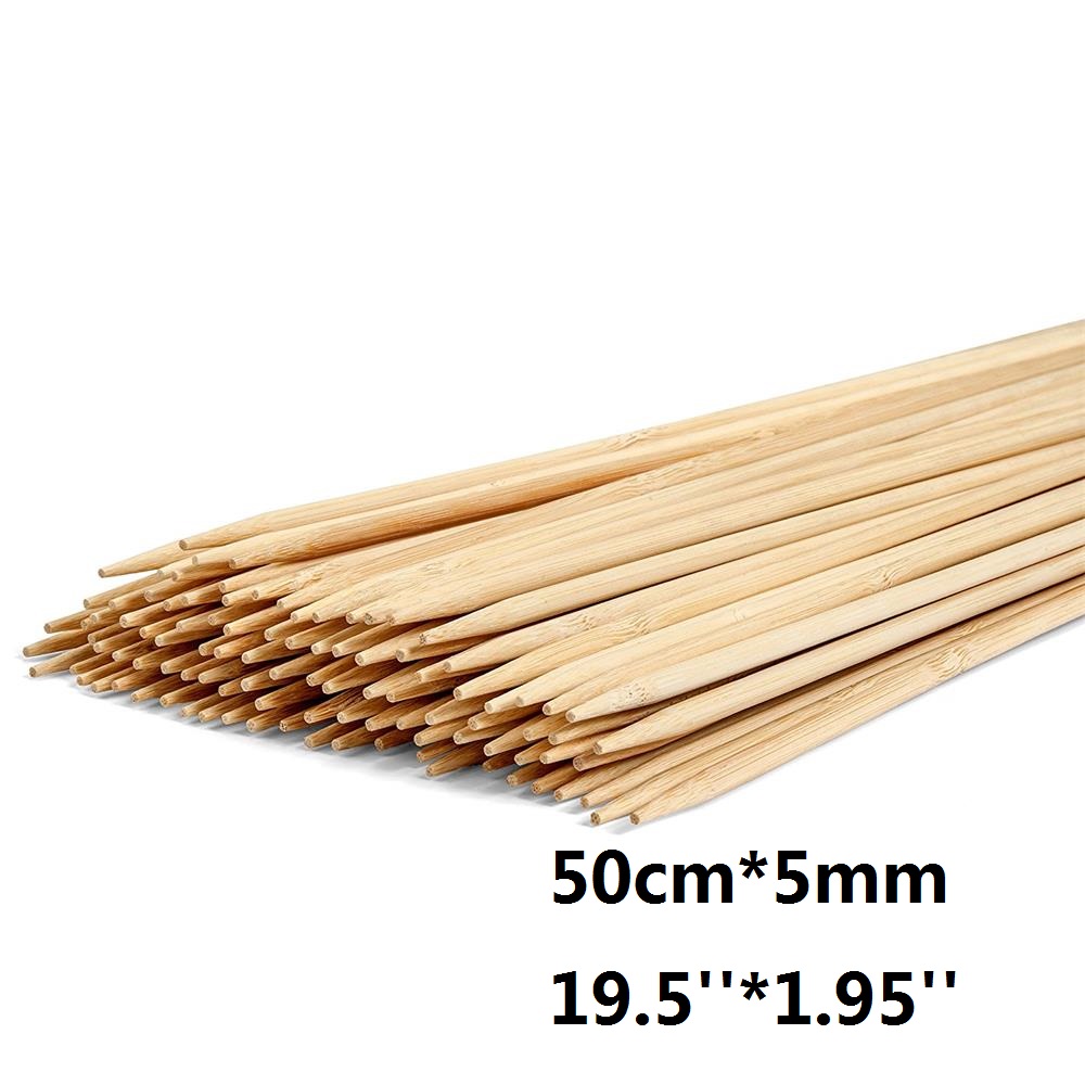 50cm x 5mm Long Disposable BBQ - Corn Dog Stick 评论和价格