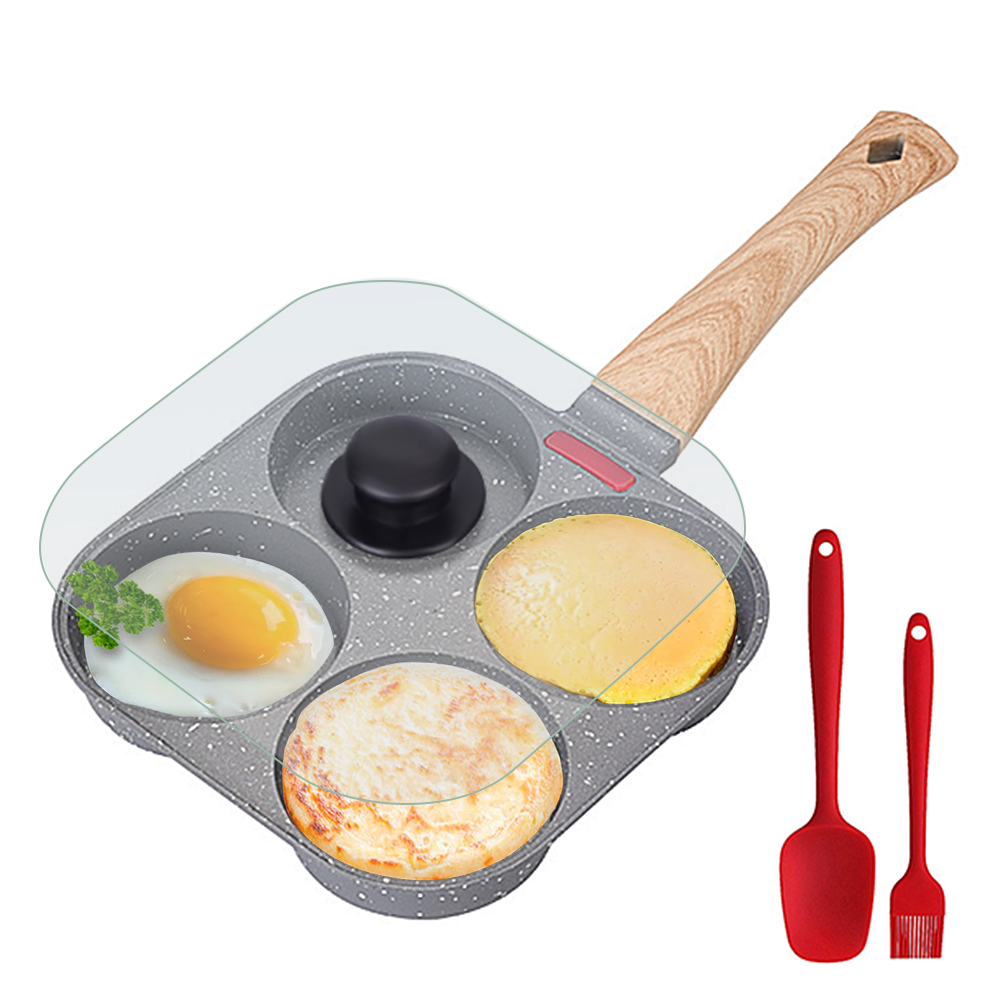 Non Stick 4-Cup Egg Frying Pan - Egg Waffle Pan 评论和价格