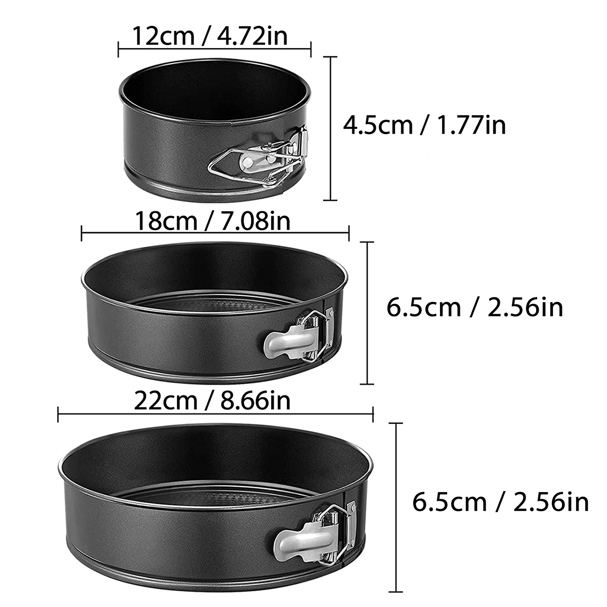 1PC, 3PCS Cake Pan Set, Round  - Egg Waffle Pan 评论和价格