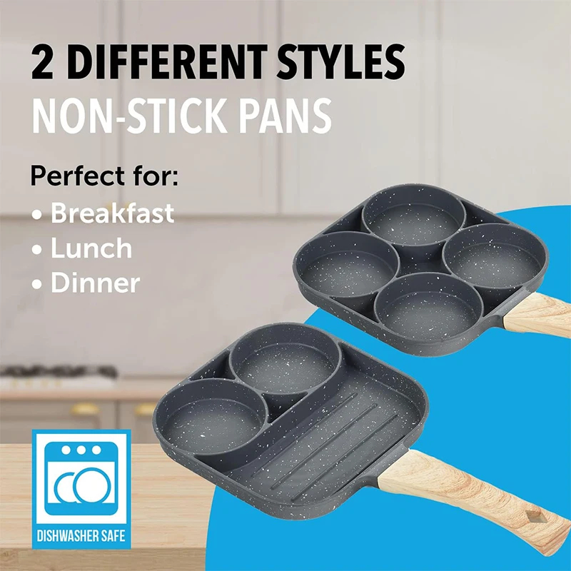 Pancake Egg Frying Pan 4 Cups  - Egg Waffle Pan 评论和价格
