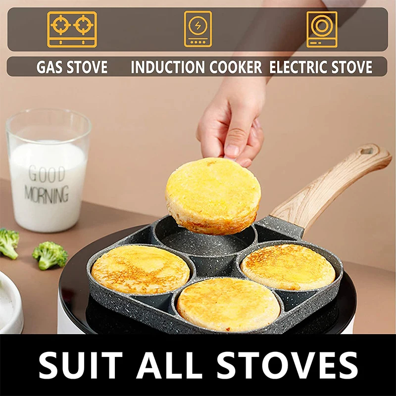 Pancake Egg Frying Pan 4 Cups  - Egg Waffle Pan 评论和价格