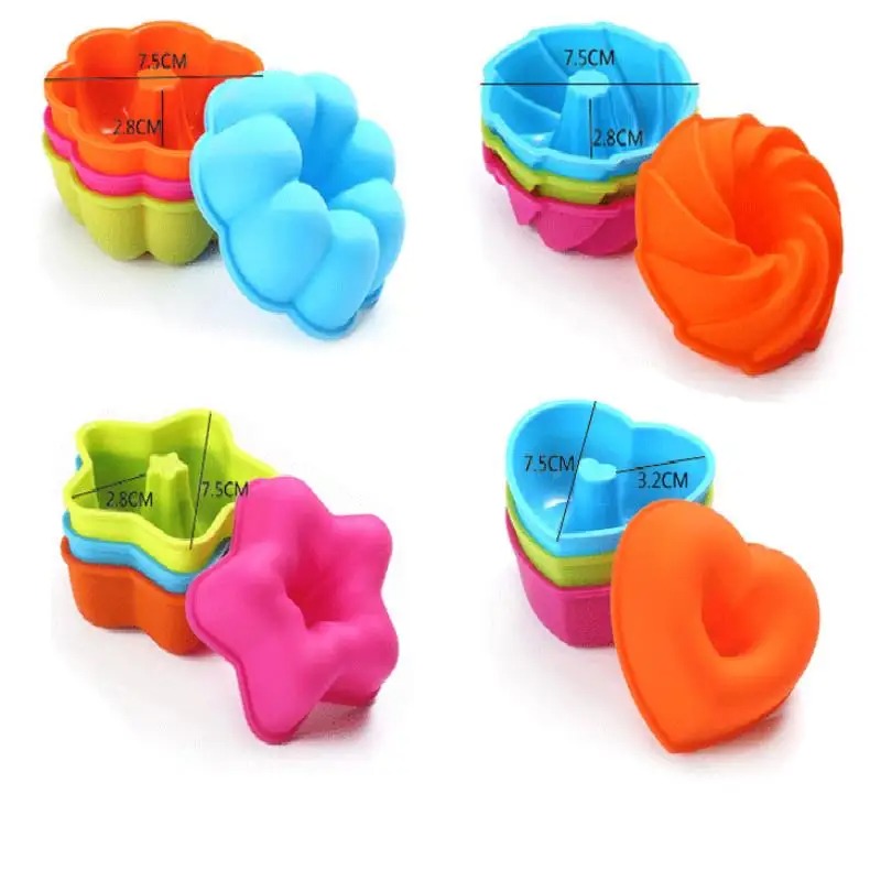 24Pcs of Silicone Muffin Cup C - Donut Mold Silicone 评论和价格