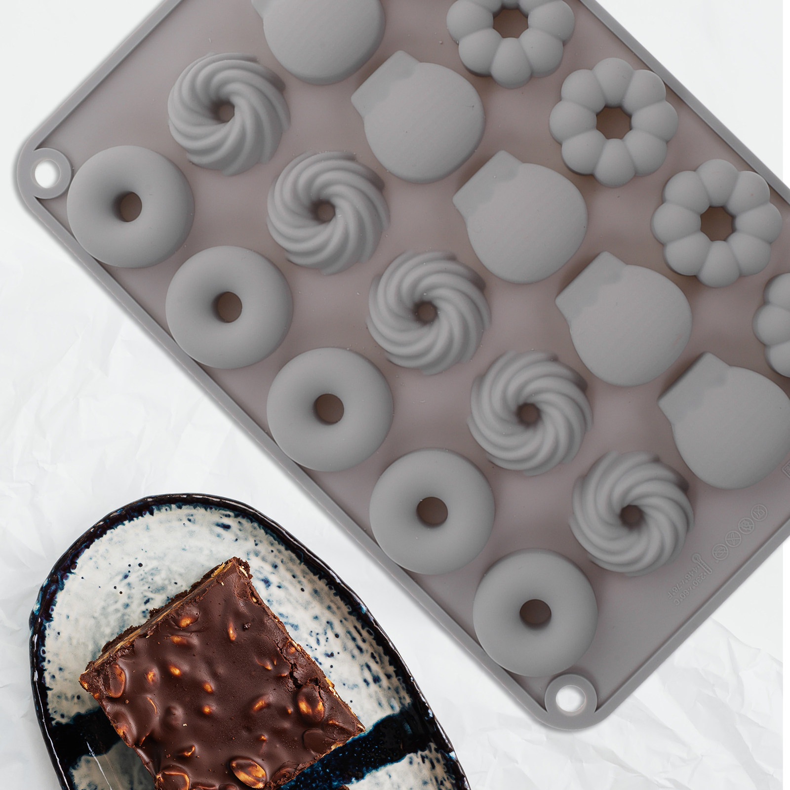 Mini Silicone Donut Mold Premi - Donut Mold Silicone 评论和价格