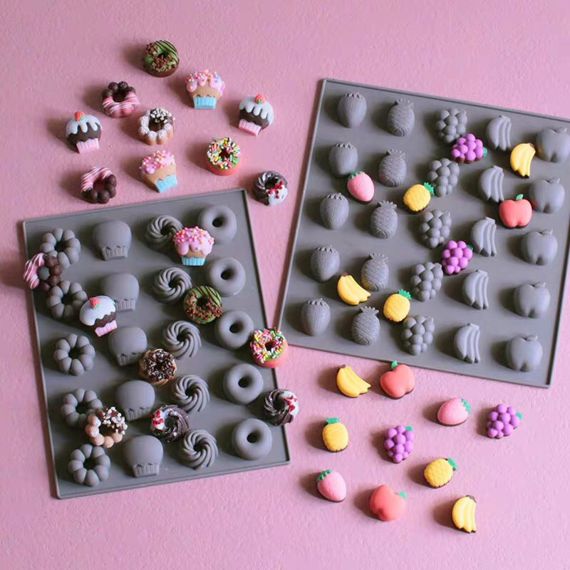 Multicavity Fruit Silicone Cho - Donut Mold Silicone 评论和价格