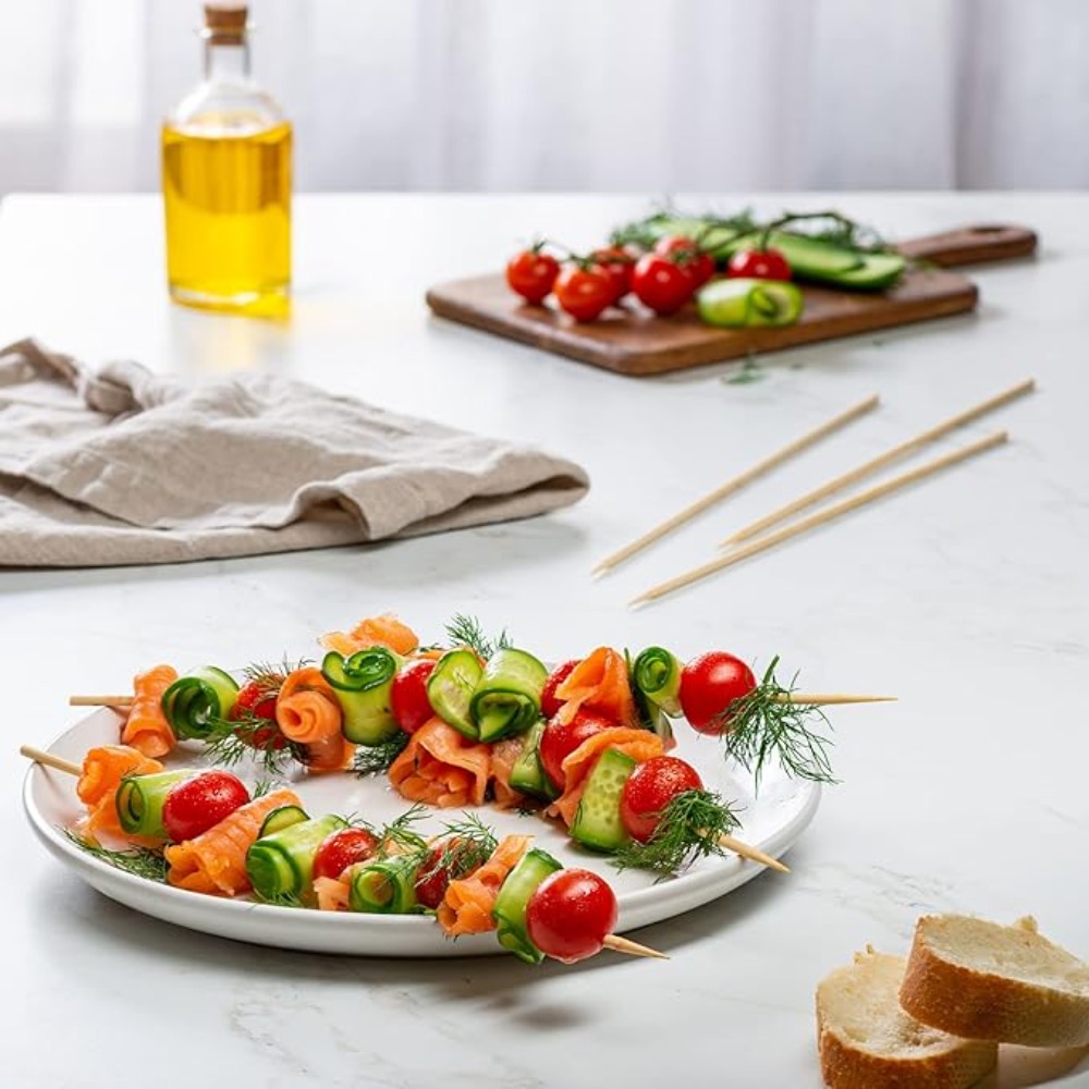 90-1350Pcs BBQ Skewers Bamboo  - Corn Dog Stick 评论和价格